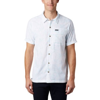 Columbia Muške Košulje - Outdoor Elements Short Sleeve Print Plave | PEVG-81359
